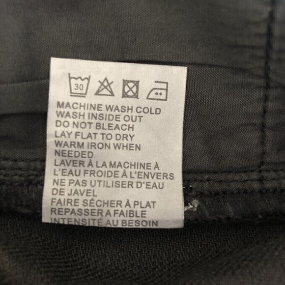 Sandrine Rose + Free People Straight Leg Black Jeans Button Fly Size 24 - Picture 10 of 11